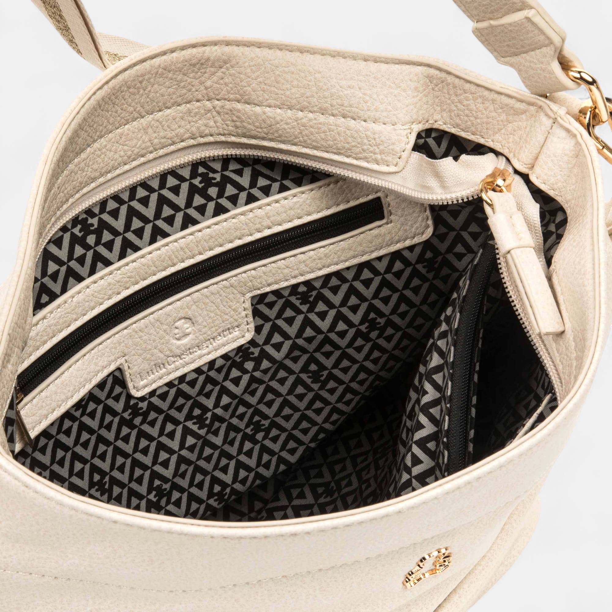 Sac de shopping beige