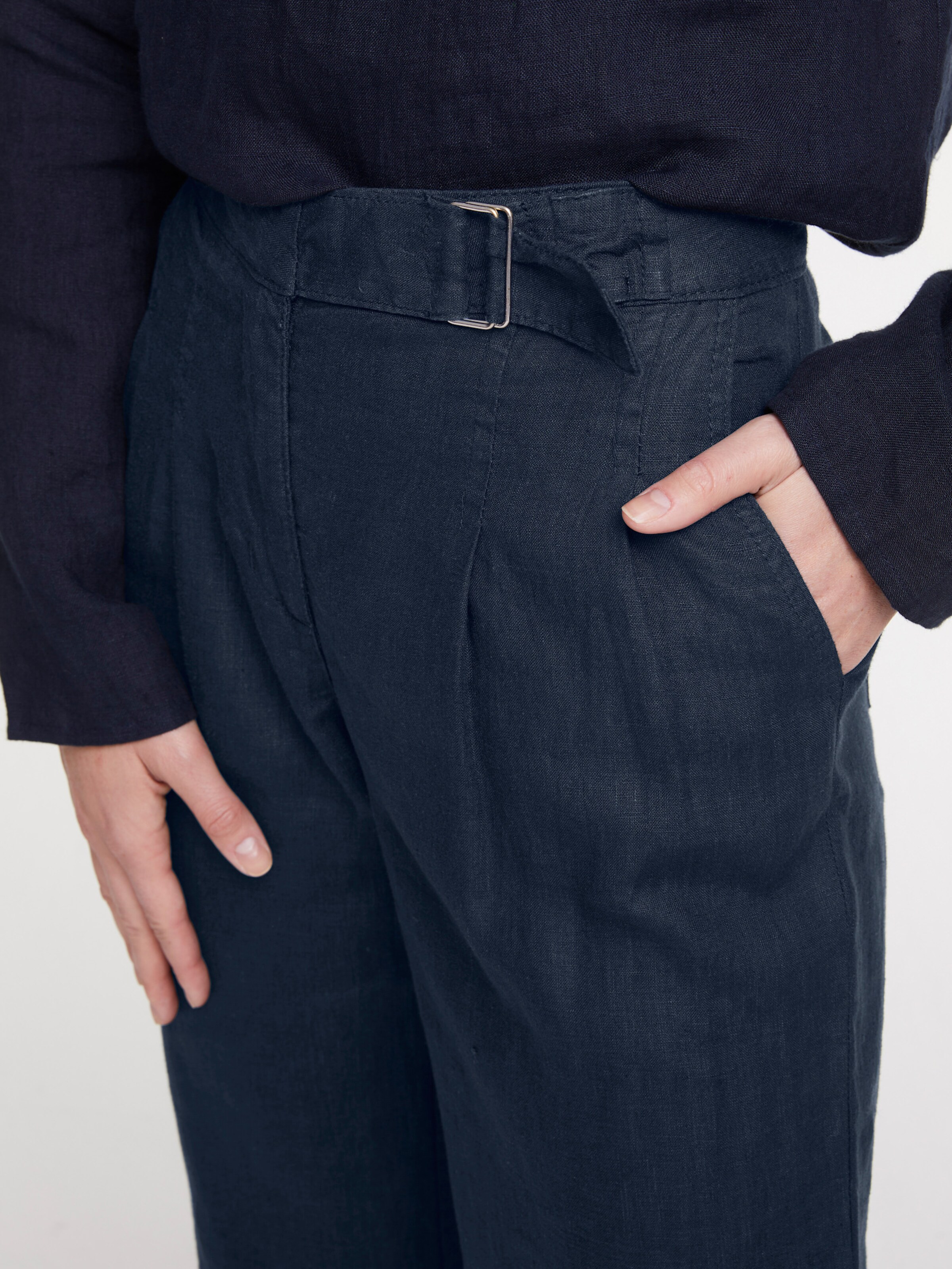 heine Leinenhose in nachtblau