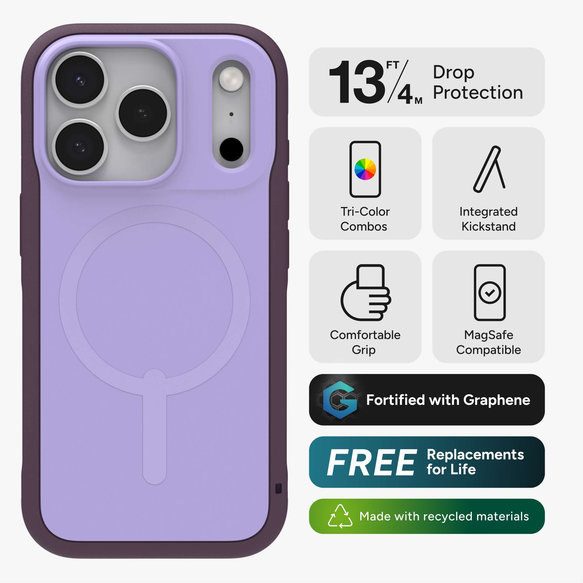 iPhone 17 Pro Max MagSafe Hülle Sedona Snap Case Recycled (702319095) - Schwarz