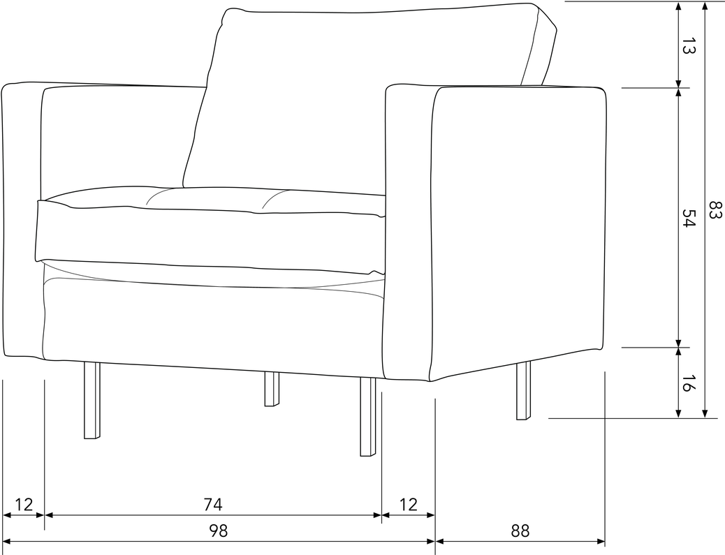 WOOOD Rodeo Classic fauteuil