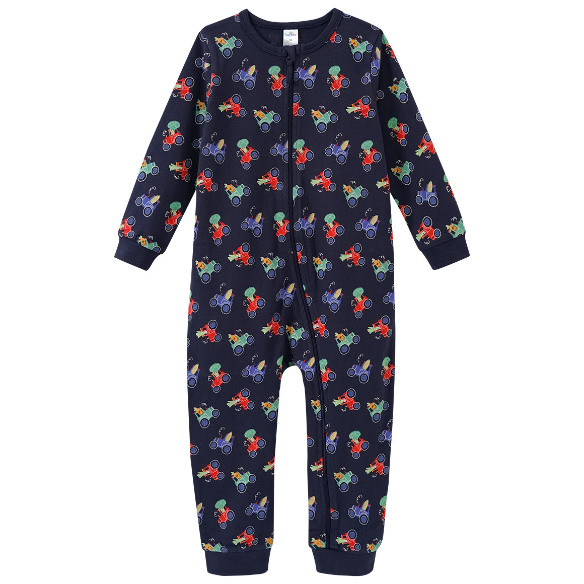 Topomini Baby Schlafanzug mit Allover-Print dunkelblau