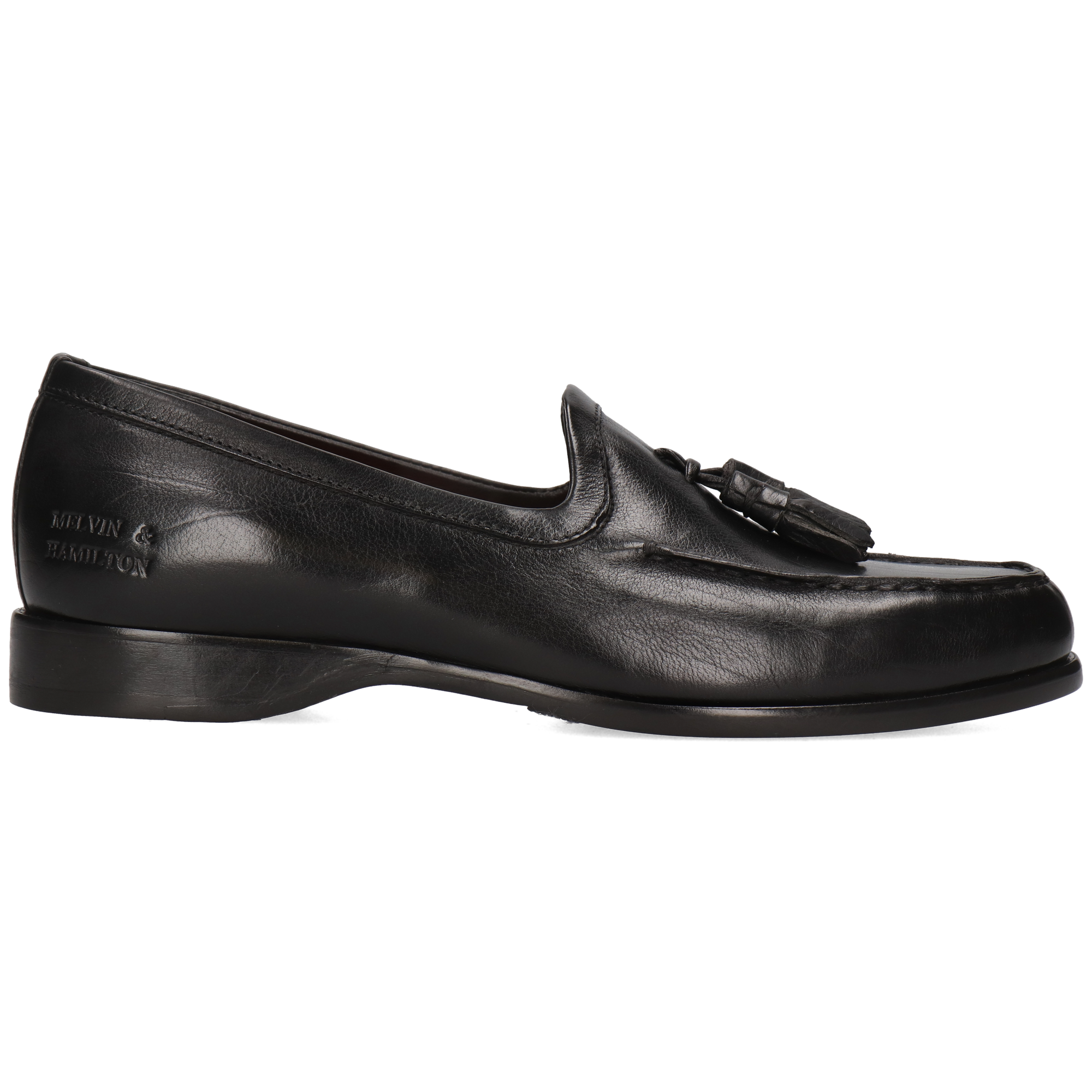 GIANNA 6 - Mocassins à talon plat | Noir
