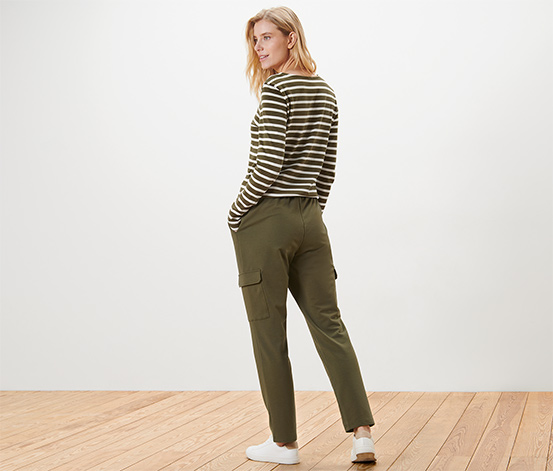 Joggpants mit Cargo-Taschen, khaki