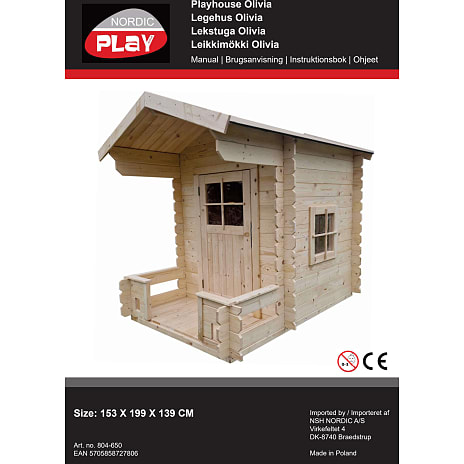 Nordic PLAY Active legehus - træ