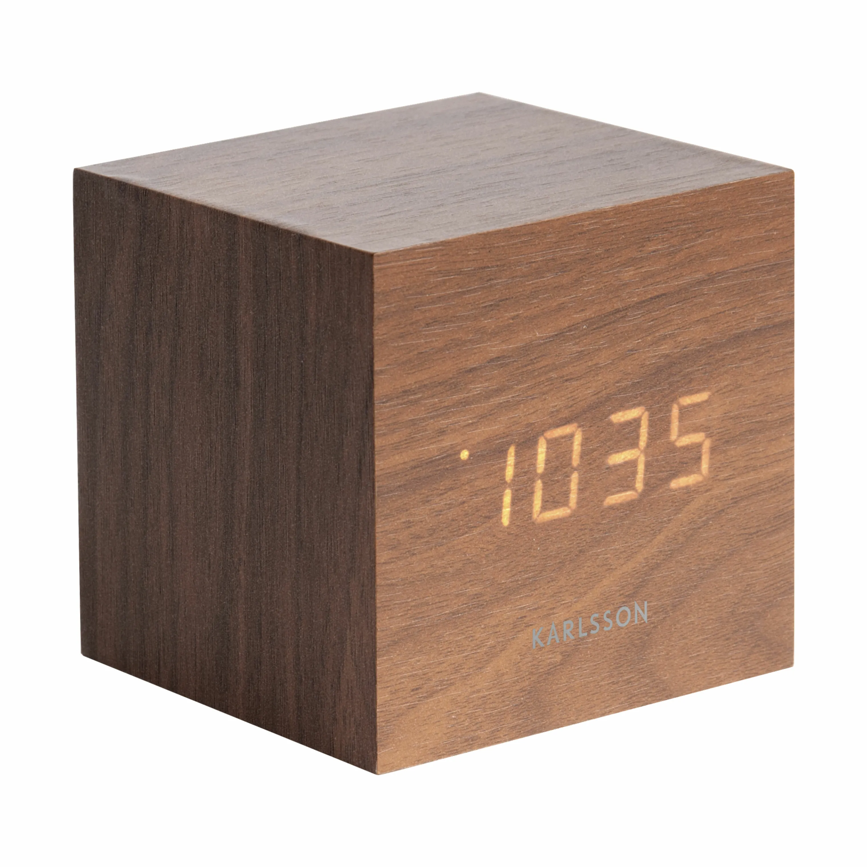 Karlsson Mini Cube Veneer Vækkeur