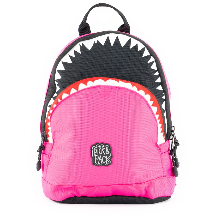 Pick & Pack Rucksack Shark Shape S Fuchsia