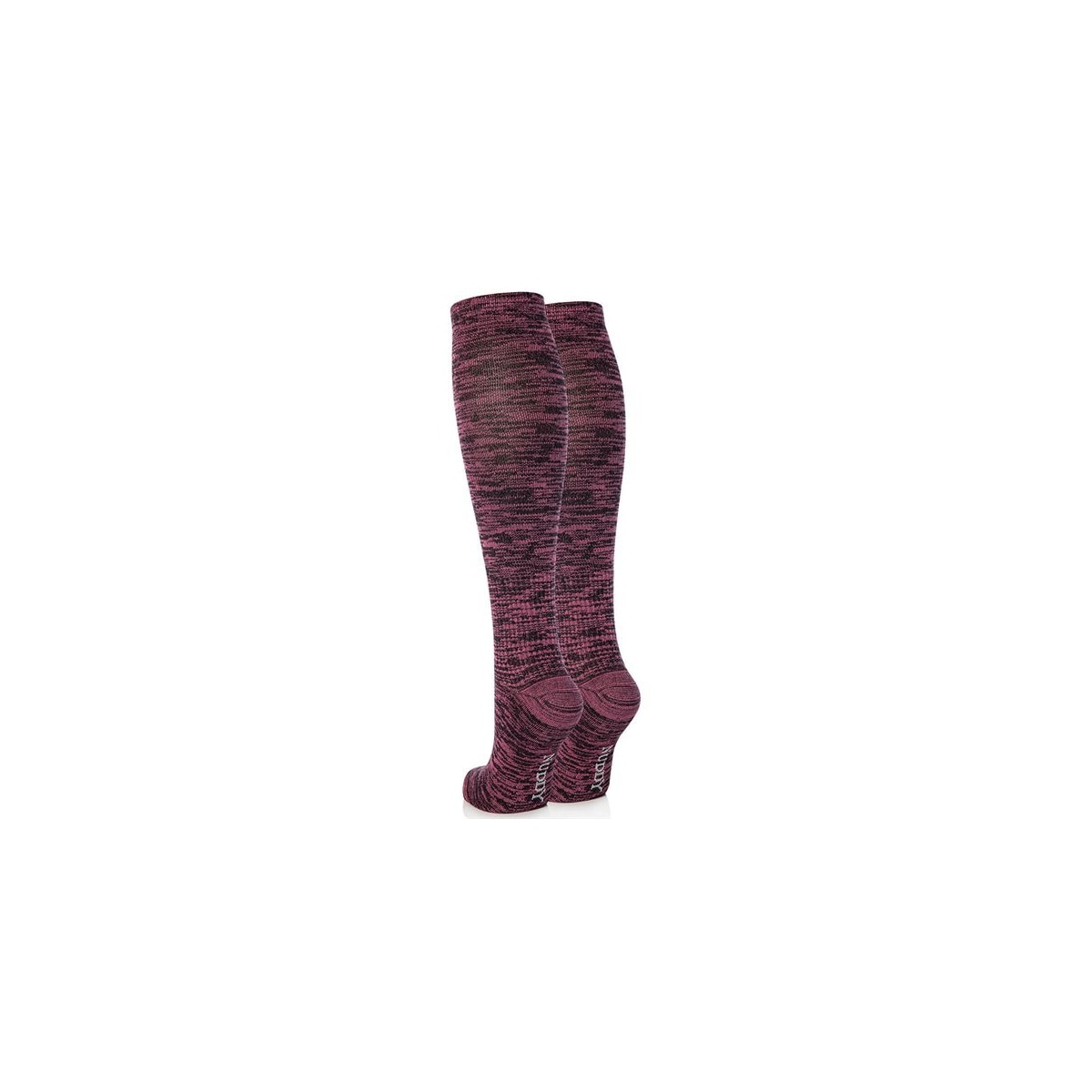 Nuddy støttesokker str 41-45 - Cerise Melange