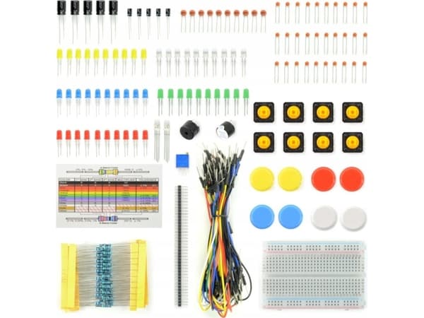 Elektronisk komponentsett AM402 + breadboard 400 - 31 elementer