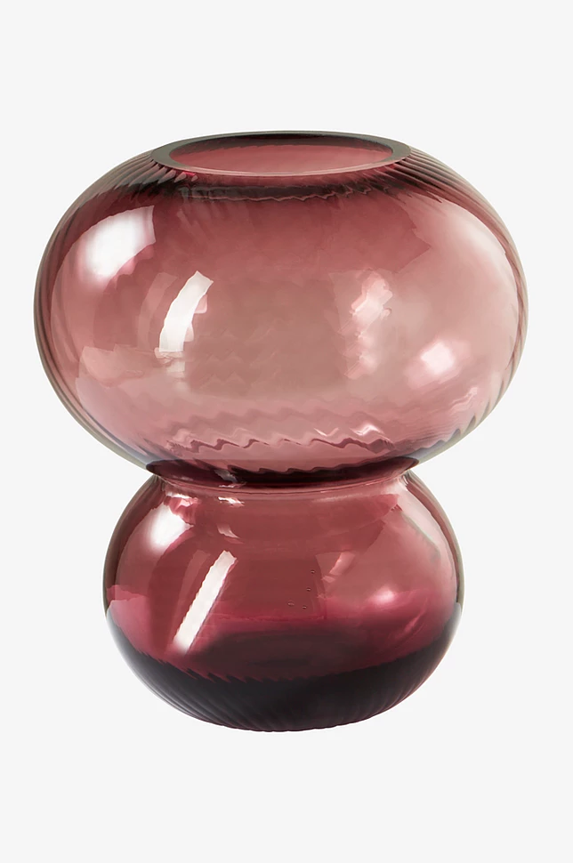 BUBBLAN glassvase - høyde 19,5 cm