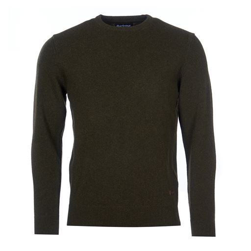 Barbour Essential Patch Crew Striktrøje, Seaweed, L