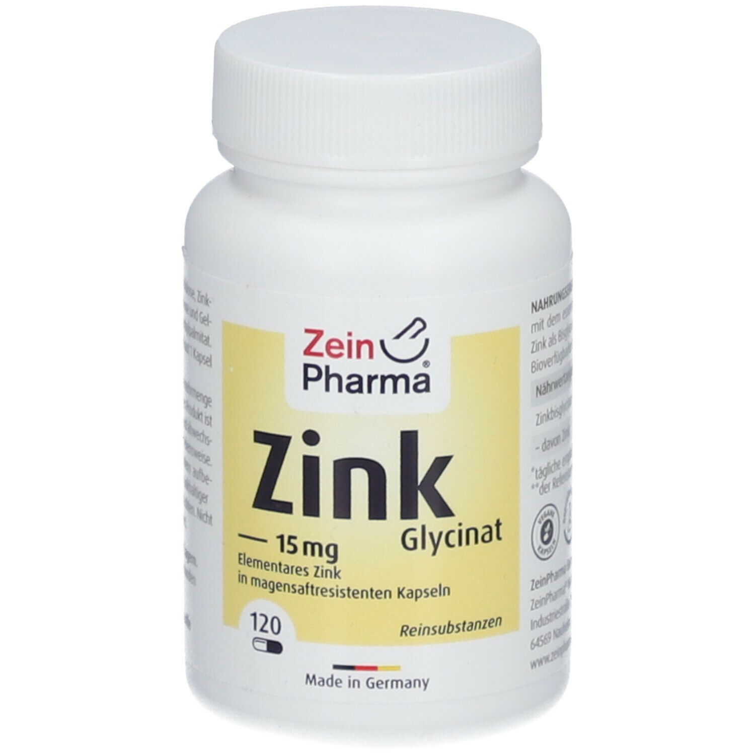 ZeinPharma® Zink Kapseln Chelat 15 mg