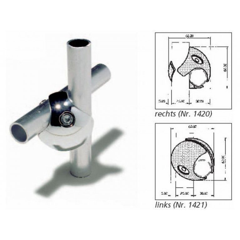 Rohrverbinder für ø 25 mm, Aluminium