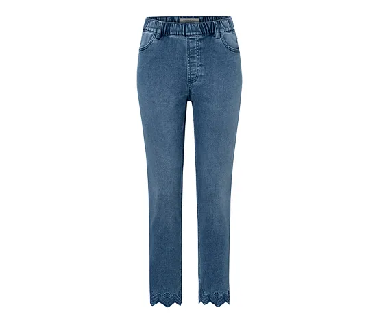 7/8-Treggings mit Lochstickerei