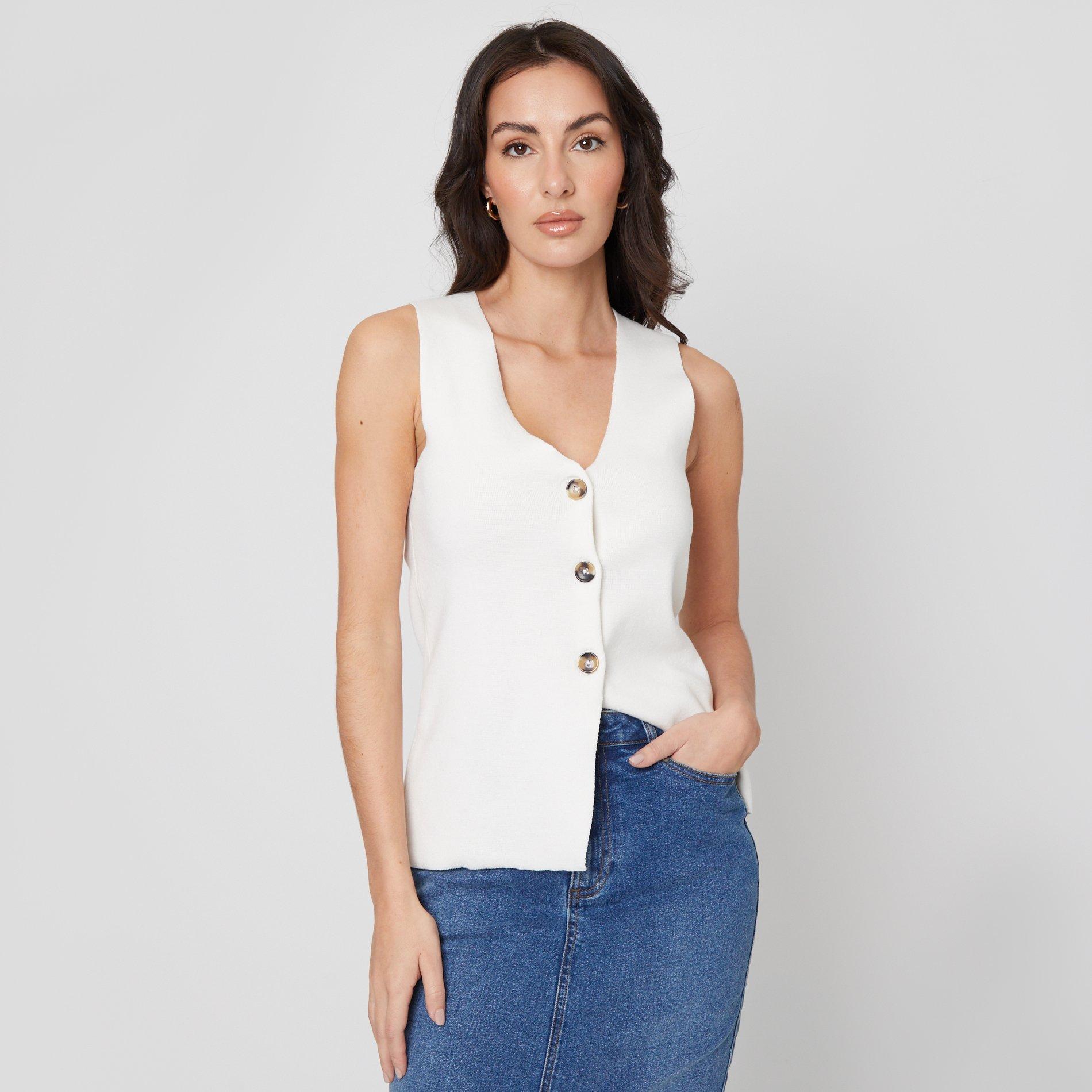 Be You Ladies Knitted Waistcoat