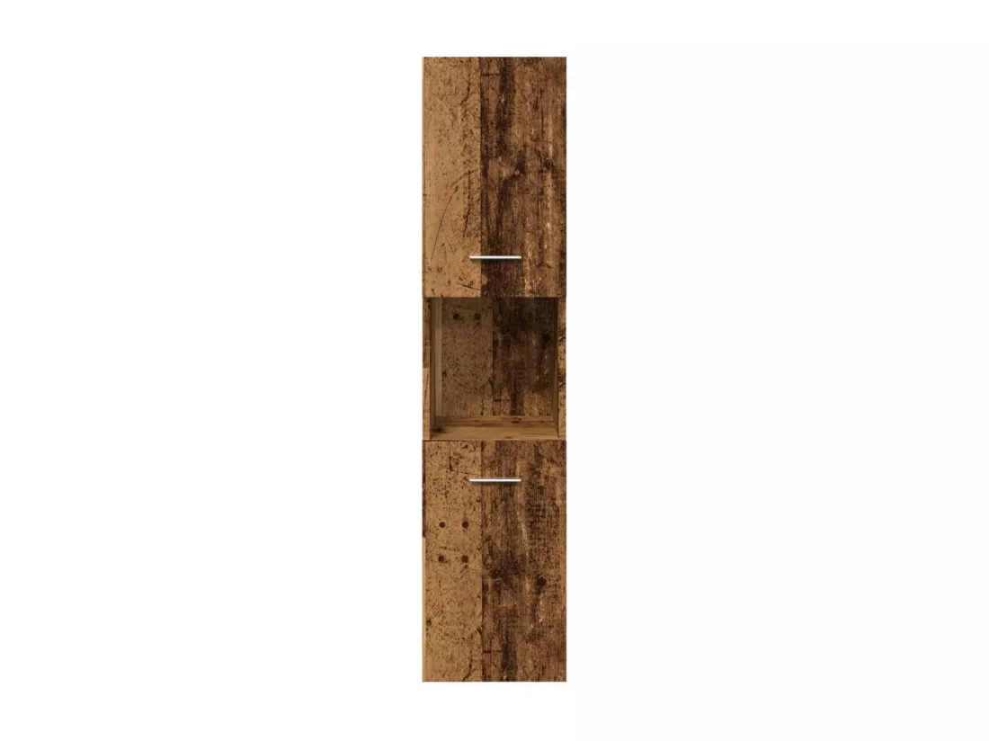 Armoire de salle de bain suspendue vieux bois bois d'ingénierie