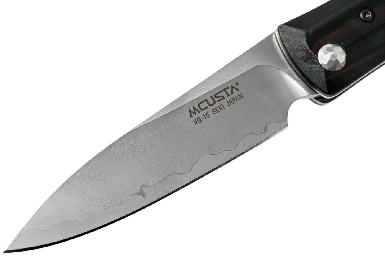 Mcusta MC-191C Friction Folder, Black-Red Wood, herenmes