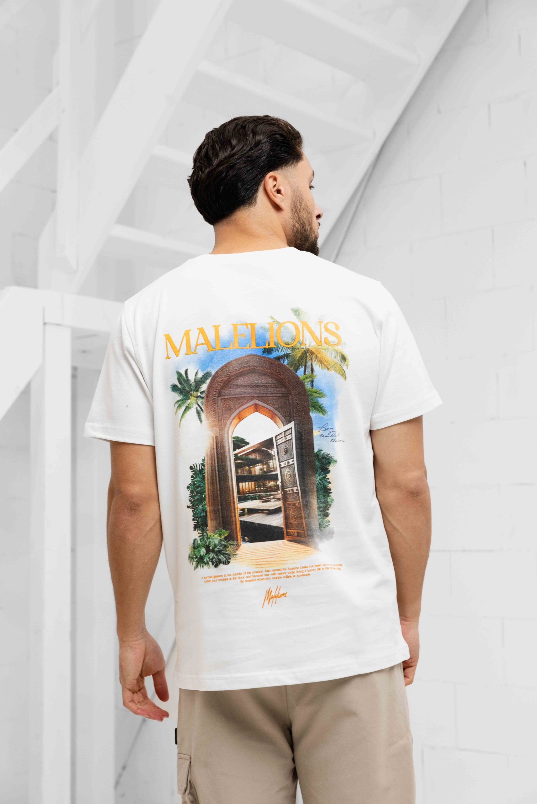 Malelions Amazon T-Shirt Heren Wit