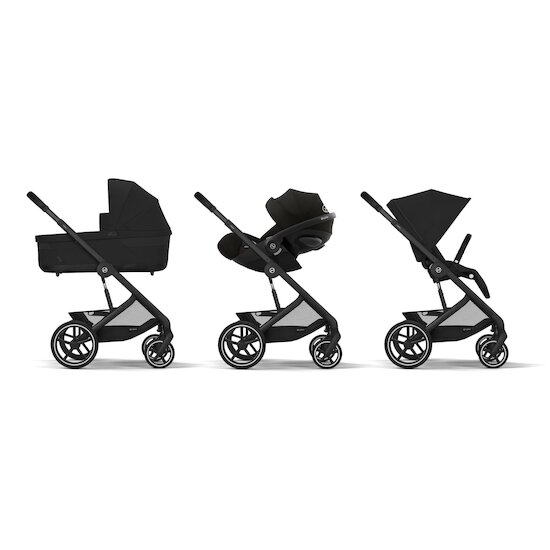 Poussette Balios S Lux 2   Châssis noir - Moon Black        de               CYBEX