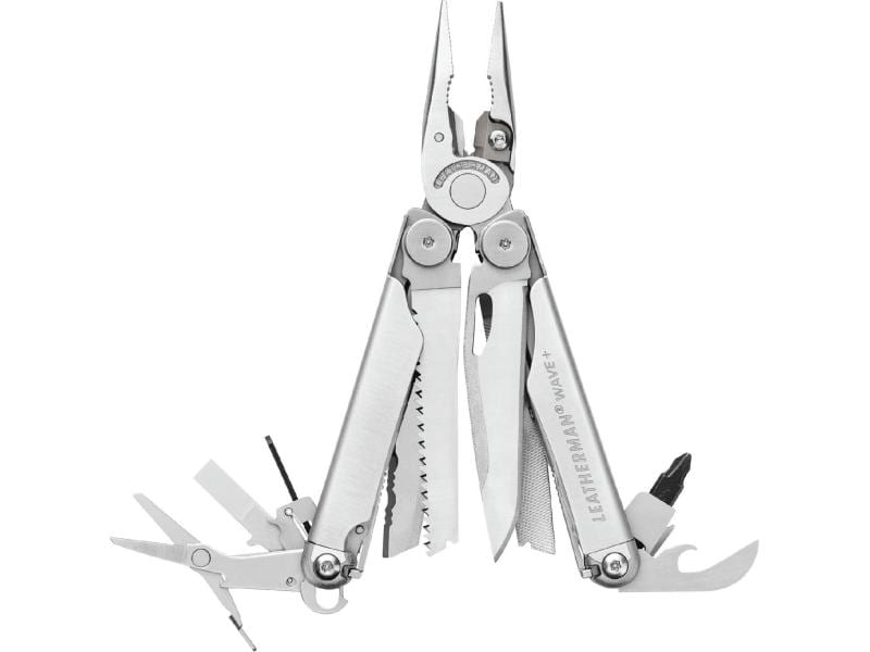 Leatherman Multi-Tool Wave Plus Multitool mit 18 Werkzeugen und zwei Bits