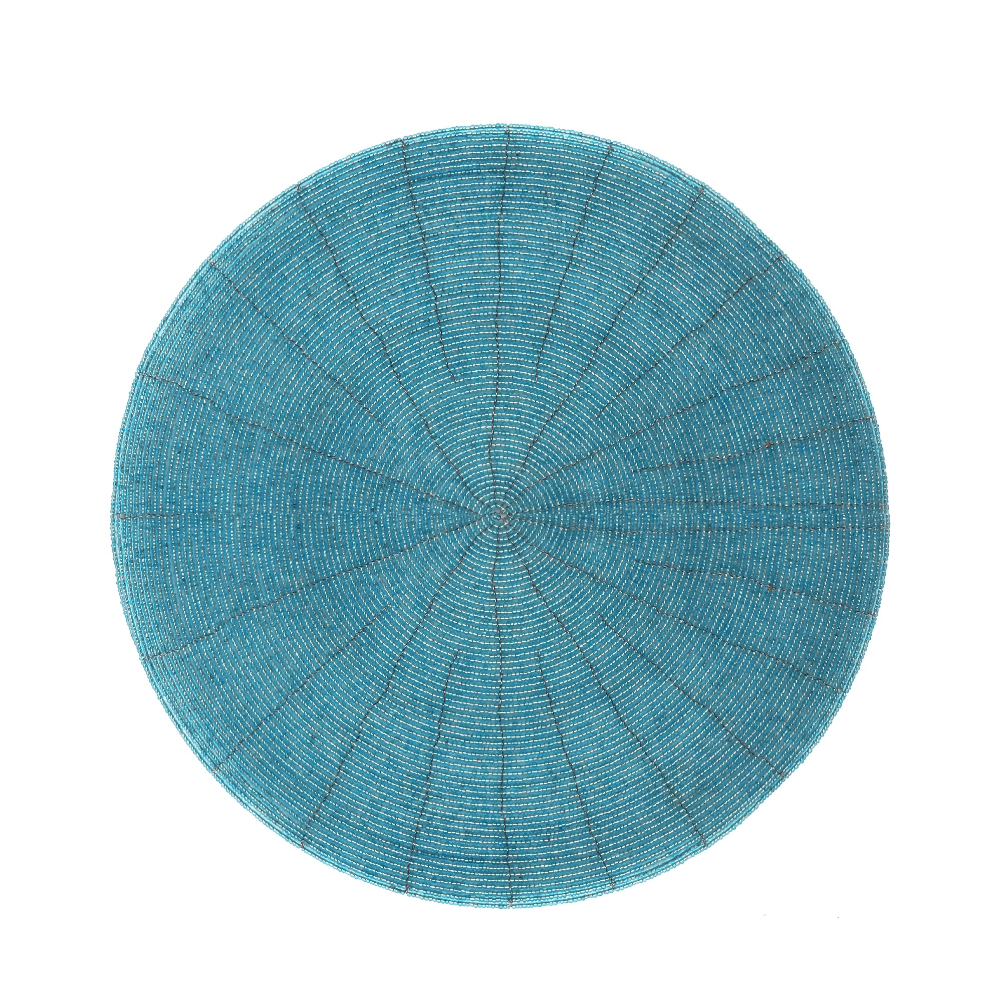 Ablage Glasperlen, aqua, Ø 30 cm, H 0,3 cm zu 12,80