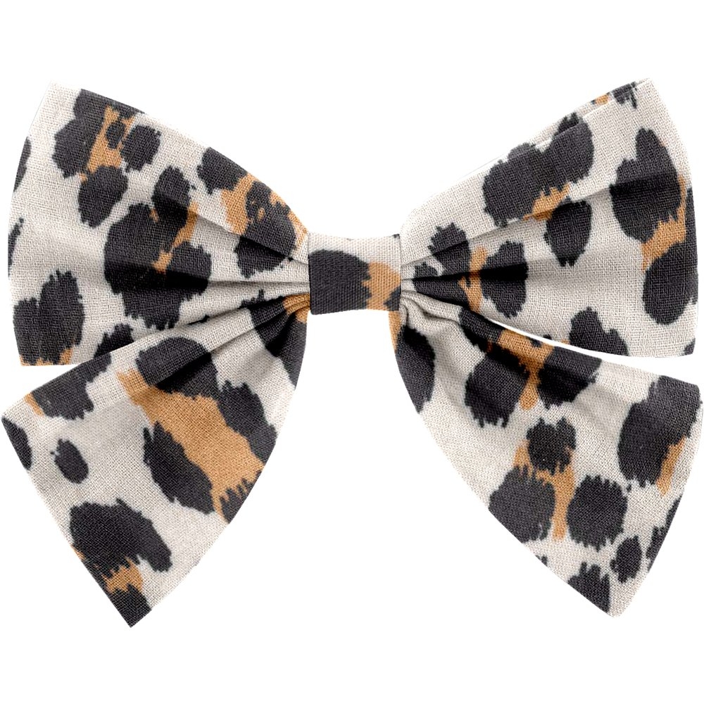 Barrette Noeud Papillon Leopard