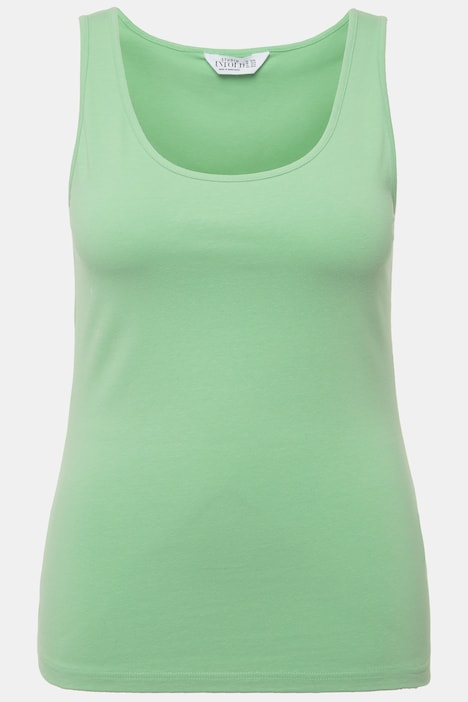 Basic-Top, weiter Ausschnitt, Stretchjersey
