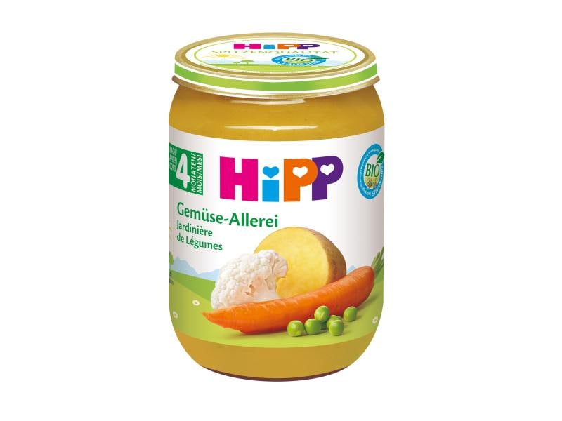 HIPP Gemüse Allerlei 190 g Gemüsepüree, Gemüse Allerlei, 1 x 190 g