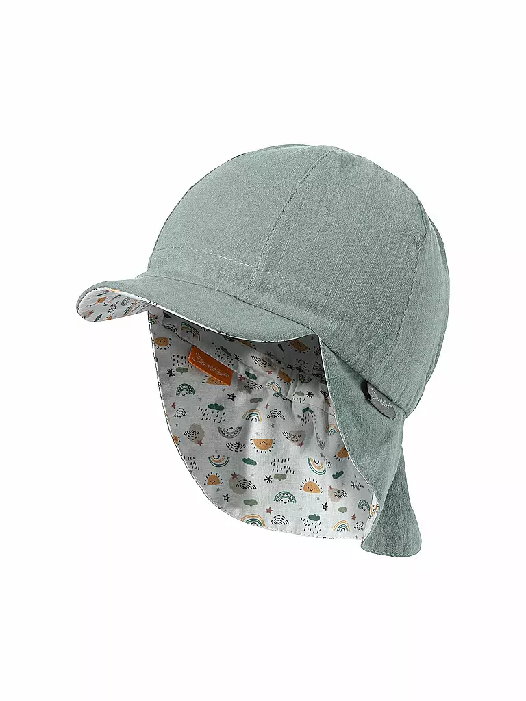 STERNTALER Baby Wende Schirmmütze weiss