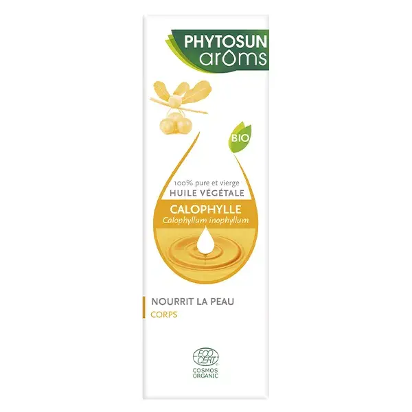 Óleo Vegetal Orgânico Calophyllum Phytosun Arôms Nutre e Suaviza a Pele 50ml