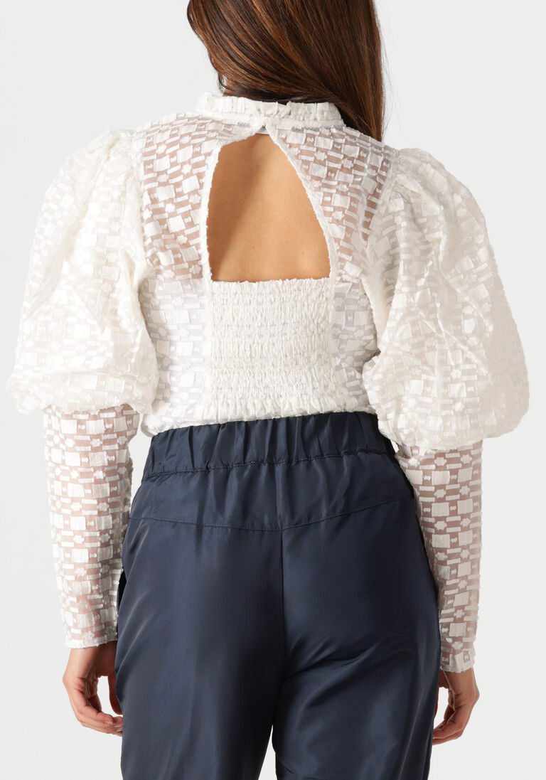 witte co'couture blouses elinor open back blouse