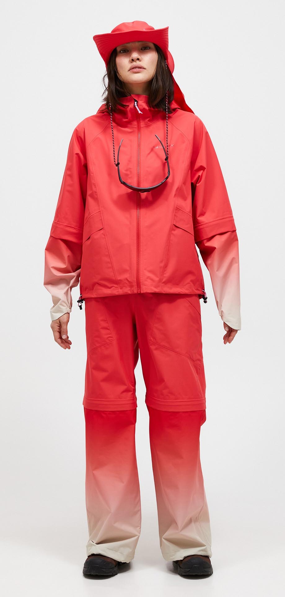Trailblazer Shell Jacket Dame Brilliant Red/Sand Fog