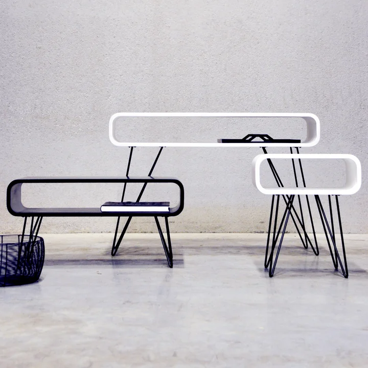 XLBoom - Metro Sofa Table, Holz / schwarz