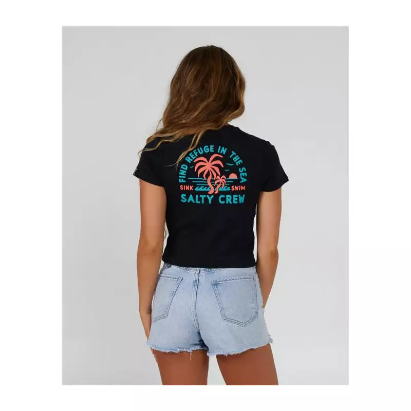 Tee shirt femme SALTY CREW Good Times Baby Tee Black