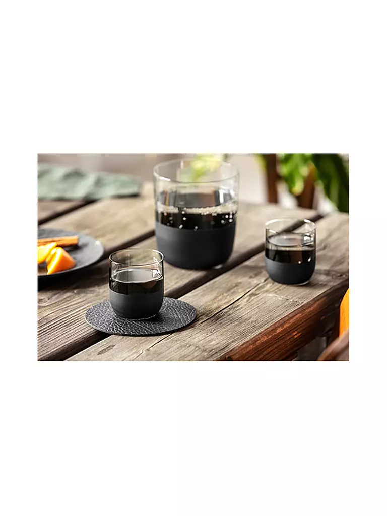 VILLEROY & BOCH Whiskeyglas Set 4er MANUFACTURE ROCK 250ml schwarz