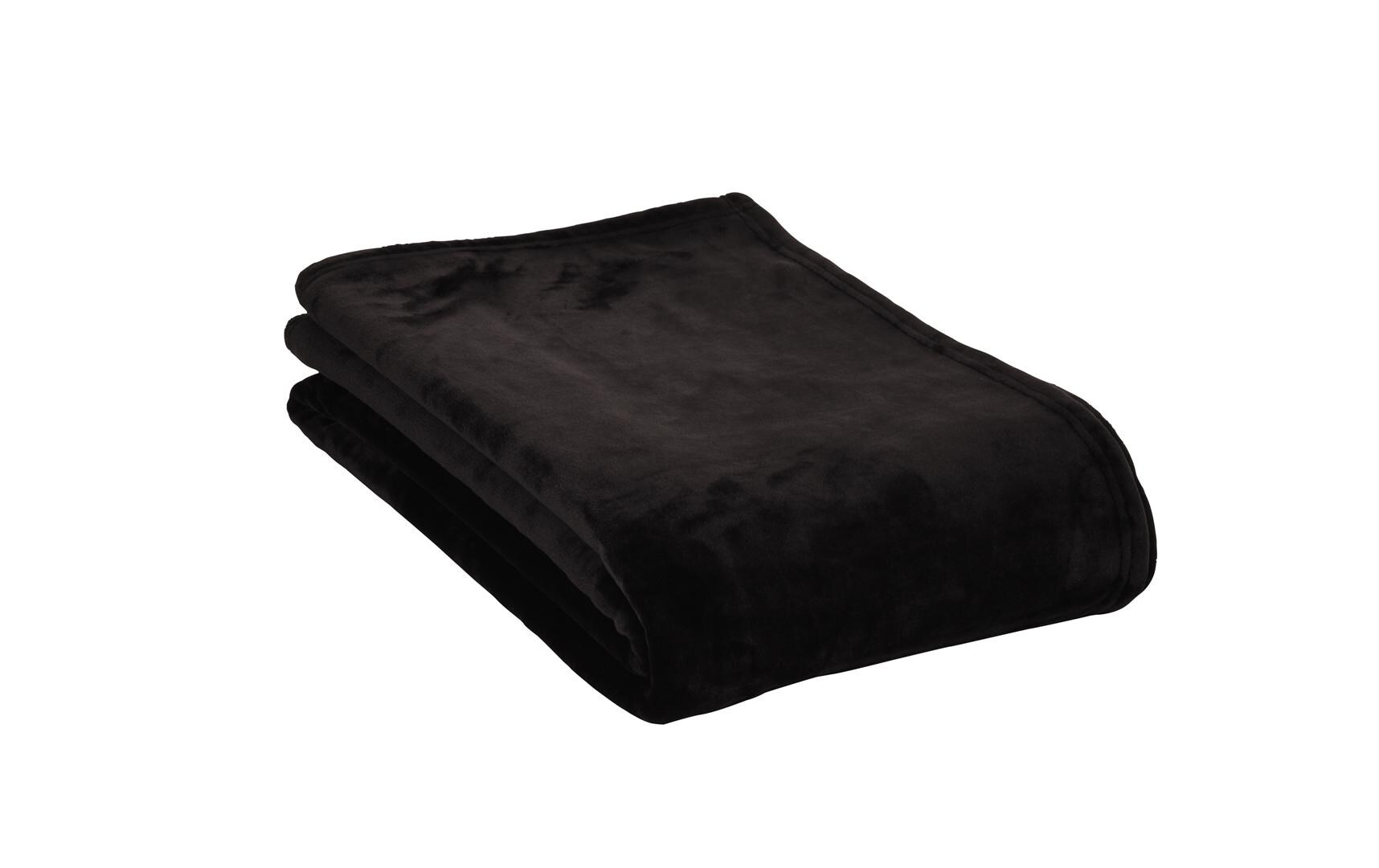 Decke Silky Schwarz,150 x 200 cmKuschelige Momente für Sie oder zum Schutz für Ihr Polster