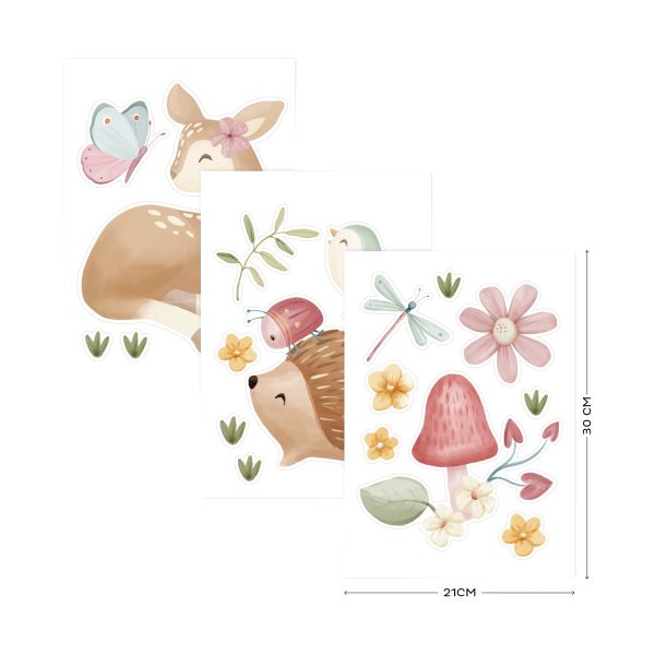 Little Dutch Muurstickers Fairy Garden - 3x A4 Size Sheets