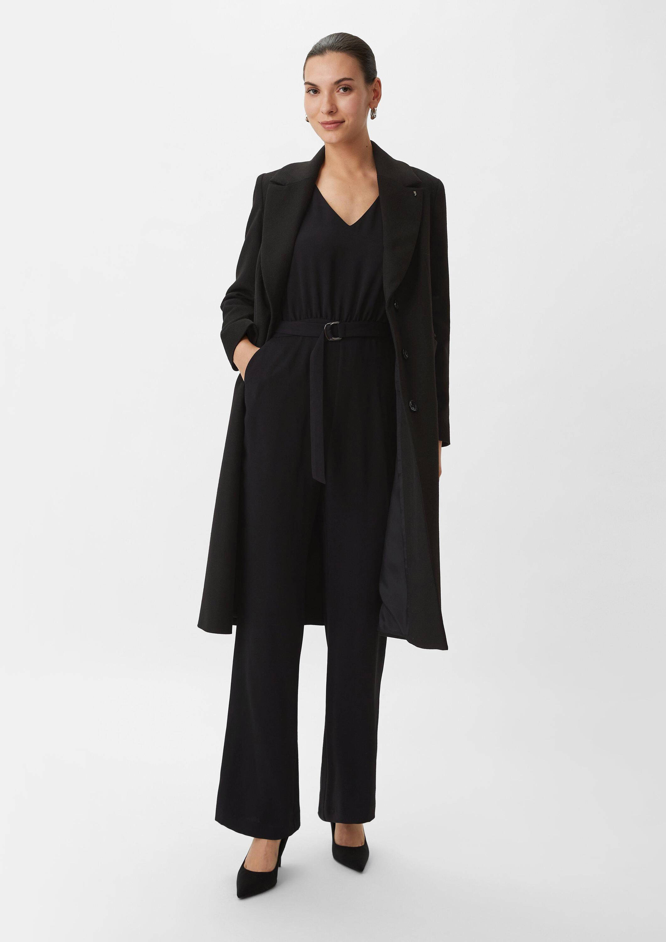 comma jumpsuit zwart