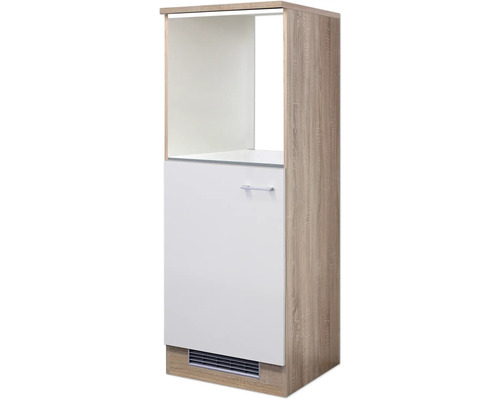 Flex Well oven-/koelkastbehuizing voor 88cm inbouwkoelkast Samoa, BxDxH 60 x 60 x 168,5 cm, mat wit, gedemonteerd, scharnier omkeerbaar (links of rechts te monteren)