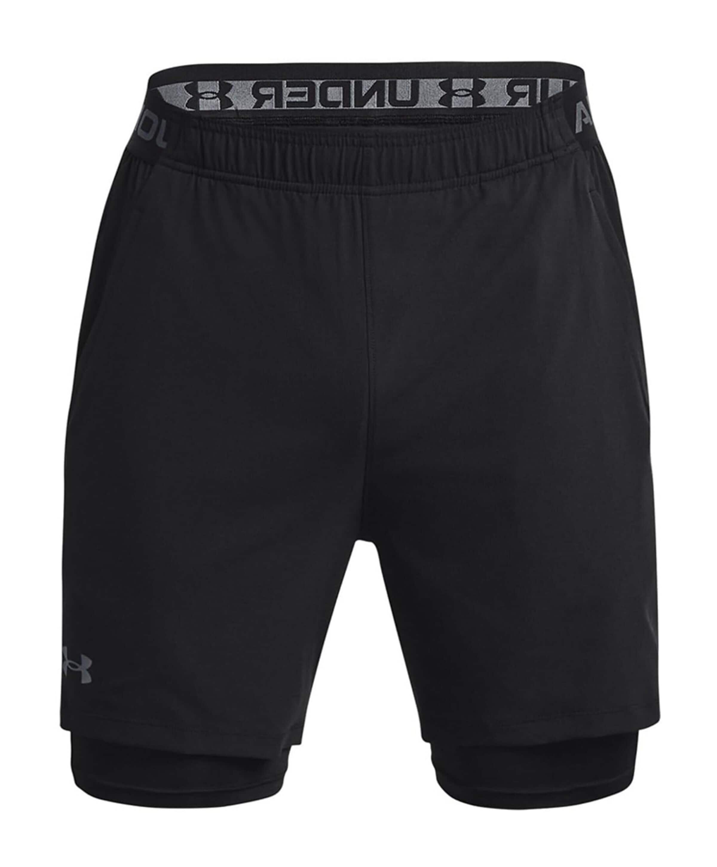 Under Armour Ua Vanish Woven 2in1 Sts-blk heren shorts zwart