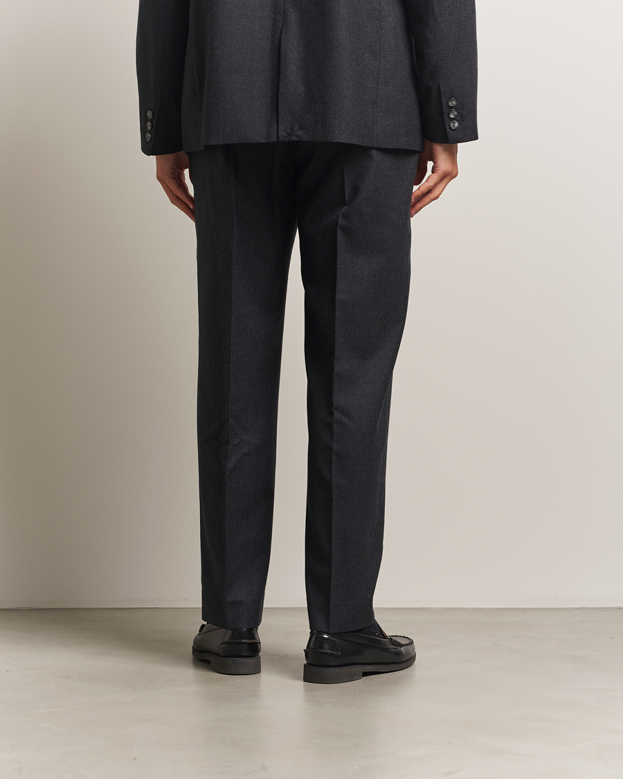 Palmes Wool Pleated Trousers Black