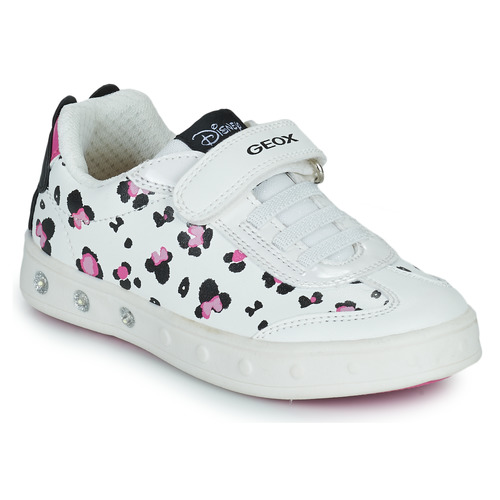 Geox - J SKYLIN GIRL - Blanc / Noir / Rose