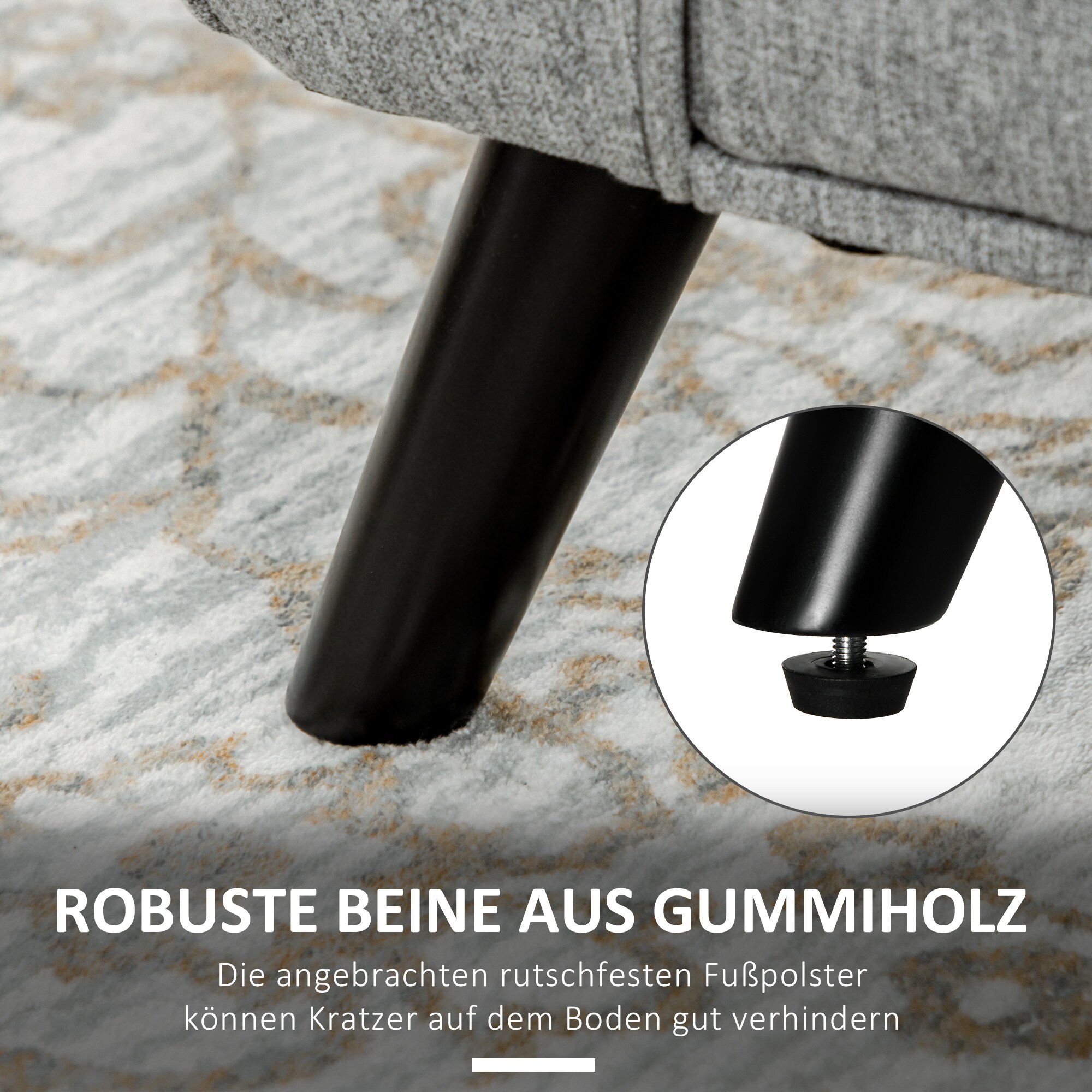 HOMCOM Sitzbank mit verstecktem Stauraum grau 140L x 49B x 68H cm