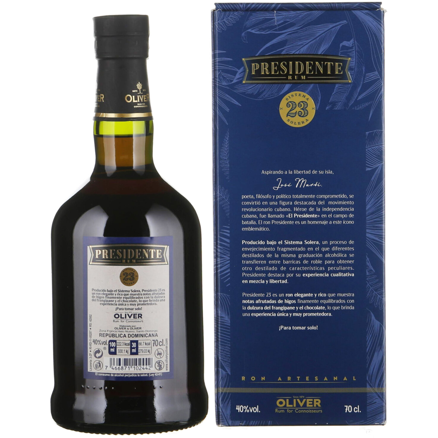 Rum Presidente Marti 23 Years -70cl