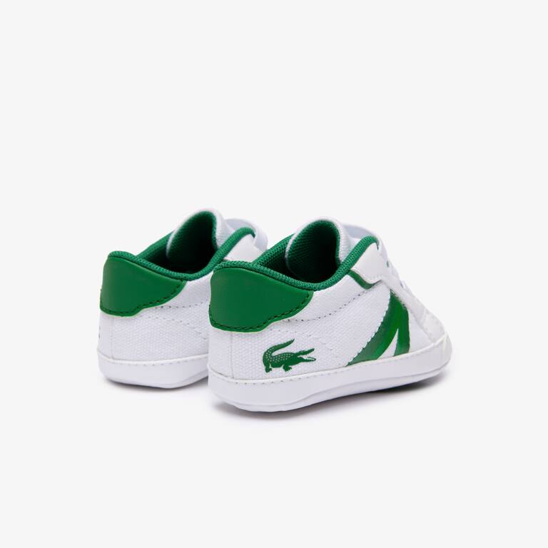 Sneakers L004 Cub bébé en textile et synthétique Chaussures - Blanc - Lacoste - Enfant