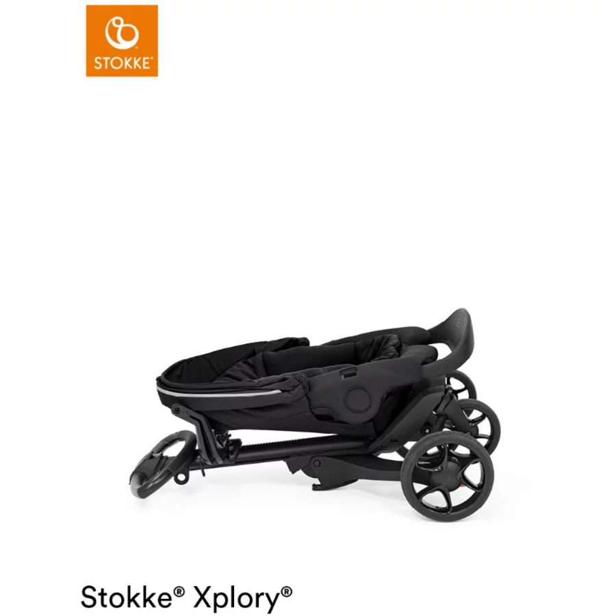 STOKKE® Kombikinderwagen Xplory® X inklusive Tragewanne Rich Black