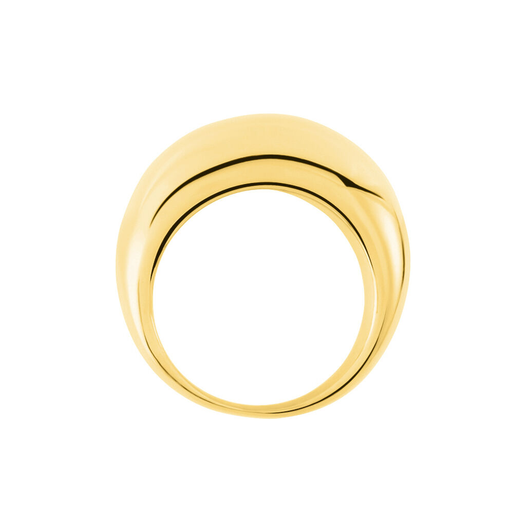 Bague Cleoria Acier Dore