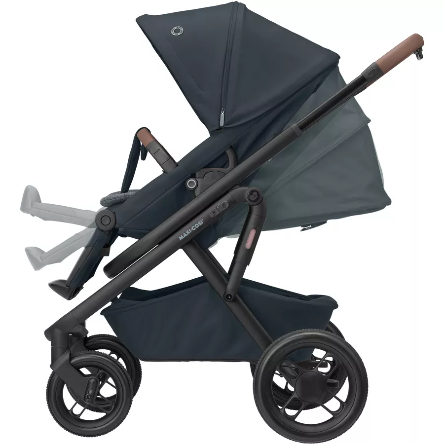 MAXI COSI Kombikinderwagen Lila XP Plus 3 in 1 Set Essential Graphite mit Babyschale Pebble 360 Essential Black
