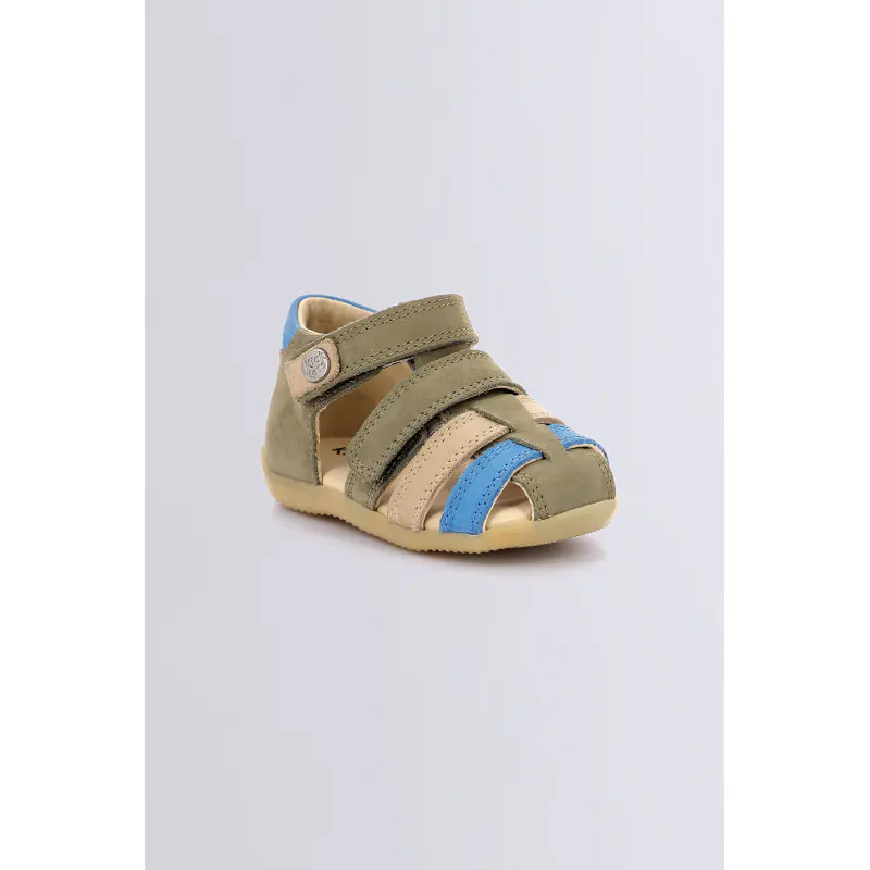 Bipod Kaki clair SANDALES Cuir Garçon