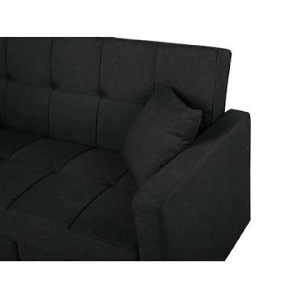 GLOMMA - Slaapbank 3-zits - Zwart - Polyester