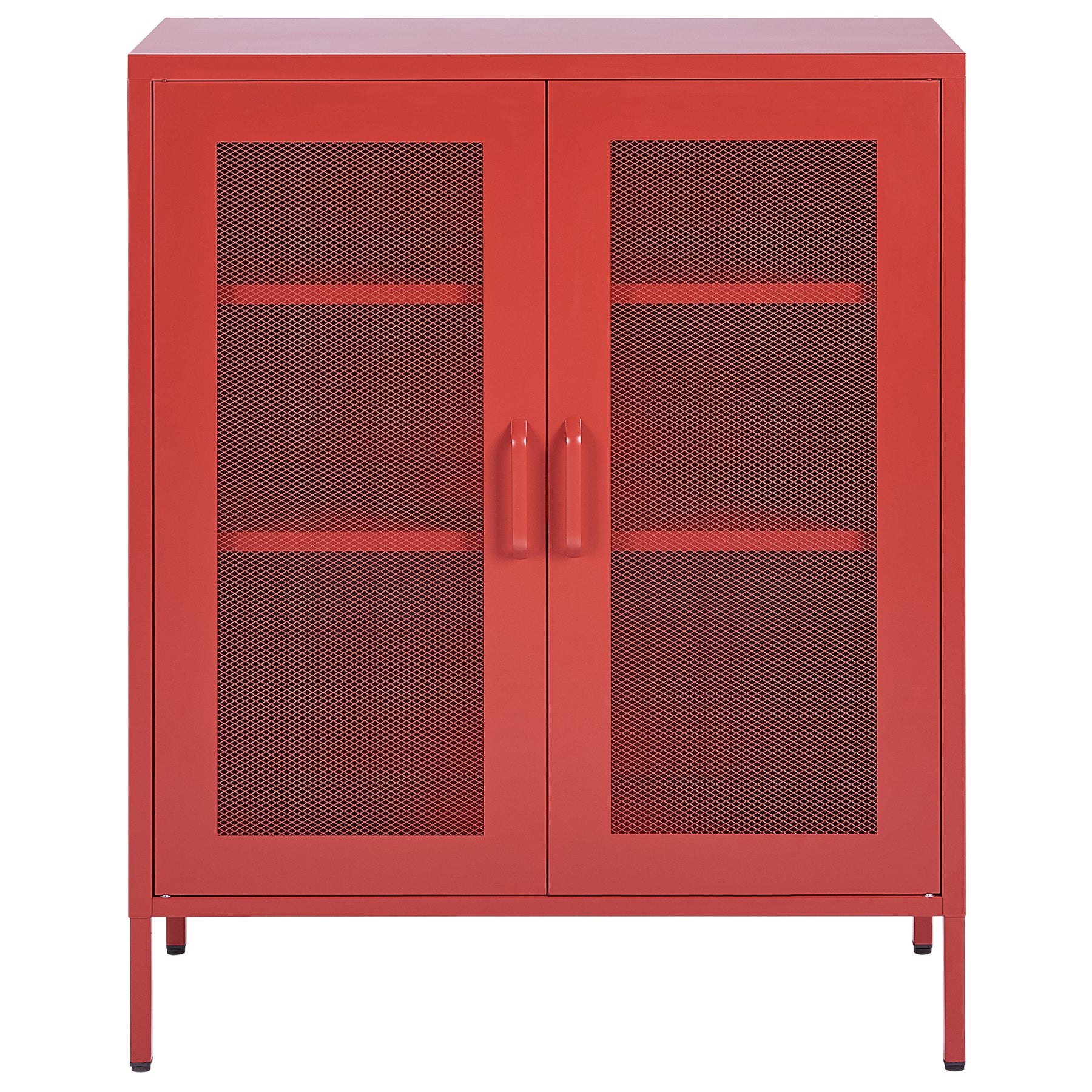 Beliani - WAKATIPU  - Sideboard - Rood - Staal